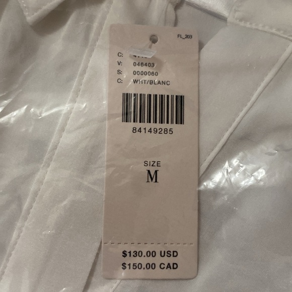 Anthropologie Hutch Silky Tie Front Button Down Blouse - Picture 7 of 7